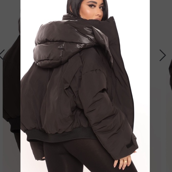 Black Puffer Jacket - Picture 3 of 3